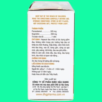 Thuốc Hapacol Đau Nhức giúp hạ sốt, giảm đau mức độ nhẹ đến vừa
