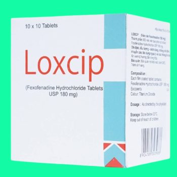 Loxcip 180mg 2 Thuốc Loxcip 180mg - Giảm triệu chứng viêm mũi dị ứng theo mùa