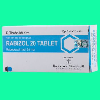 Rabizol 20 Tablet 3 Thuốc Rabizol 20 Tablet điều trị loét dạ dày tá tràng đang tiến triển