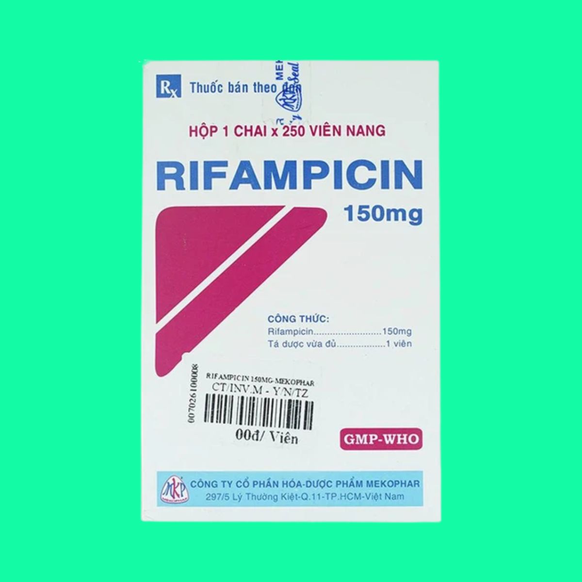 Rifampicin 150mg - Mekophar (2) Rifampicin 150mg Mekophar