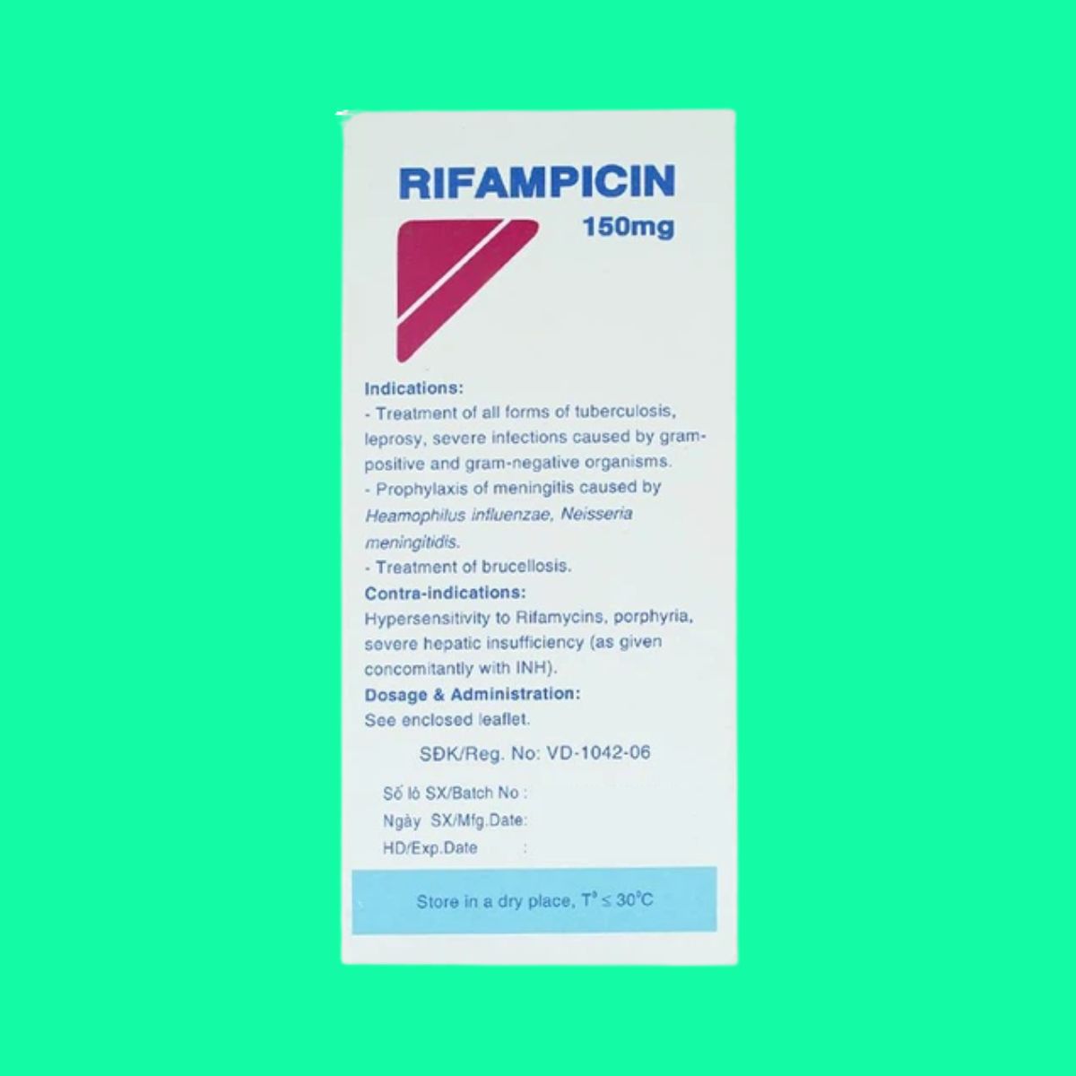 Rifampicin 150mg - Mekophar (4) Rifampicin 150mg Mekophar