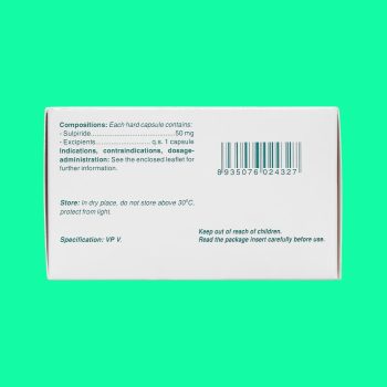 TV. Sulpiride 50mg 3 TV. Sulpiride 50mg