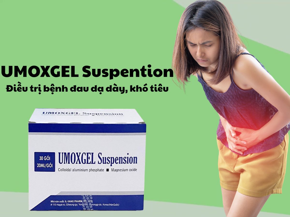 Umoxgel Suspension 13 Thuốc Umoxgel Suspension điều trị viêm dạ dày, loét dạ dày - tá tràng
