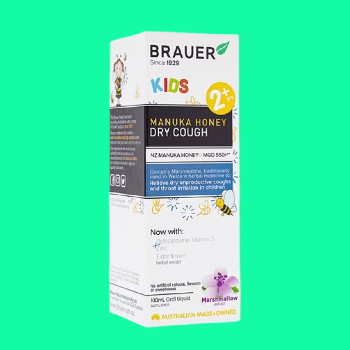 BRAUER Kids Manuka Honey Chesty Cough (4) BRAUER Kids Manuka Honey Chesty Cough