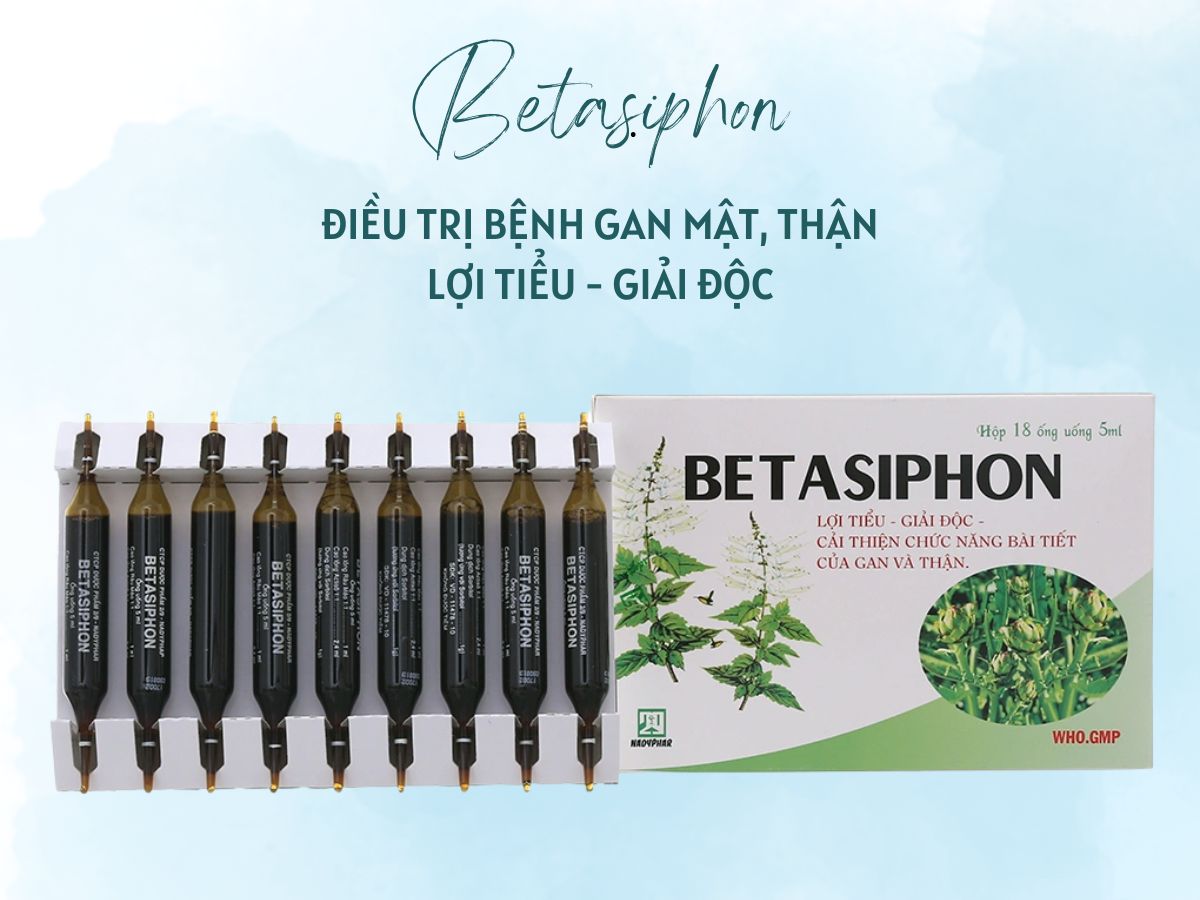 Betasiphon 11 Thuốc Betasiphon hỗ trợ điều trị viêm túi mật, sỏi mật, viêm gan