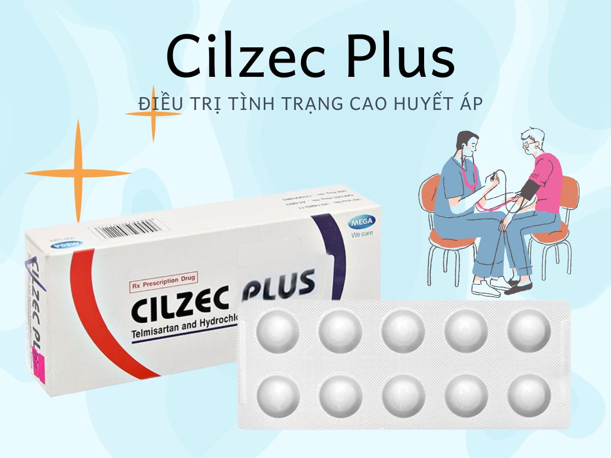 Cilzec Plus 10 Thuốc Cilzec Plus điều trị tình trạng cao huyết áp