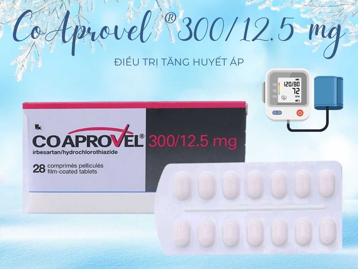 Thuốc CoAprovel ® 300/12.5 mg điều trị tình trạng cao huyết áp