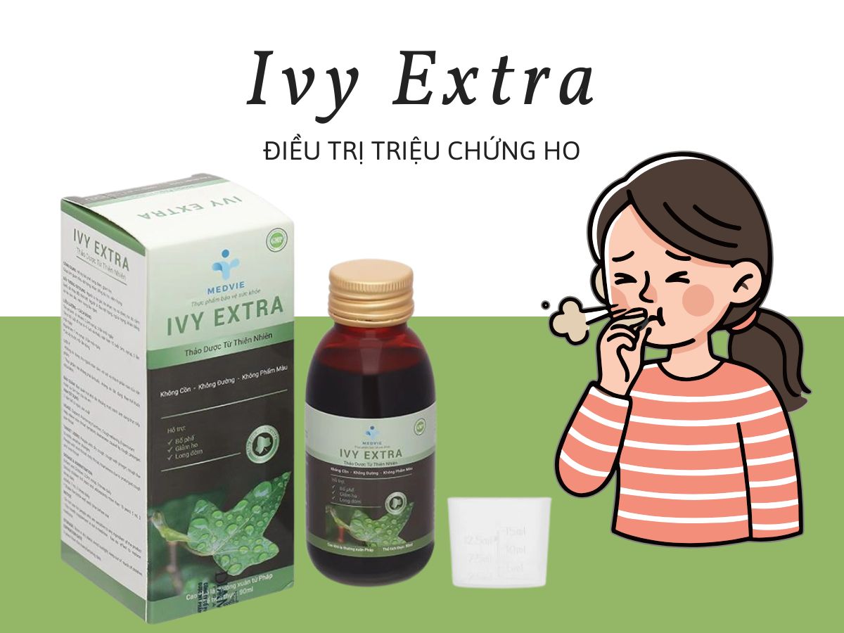 Ivy Extra 17 Thuốc Ivy Extra hỗ trợ bổ phế, giảm ho, long đờm, khàn tiếng