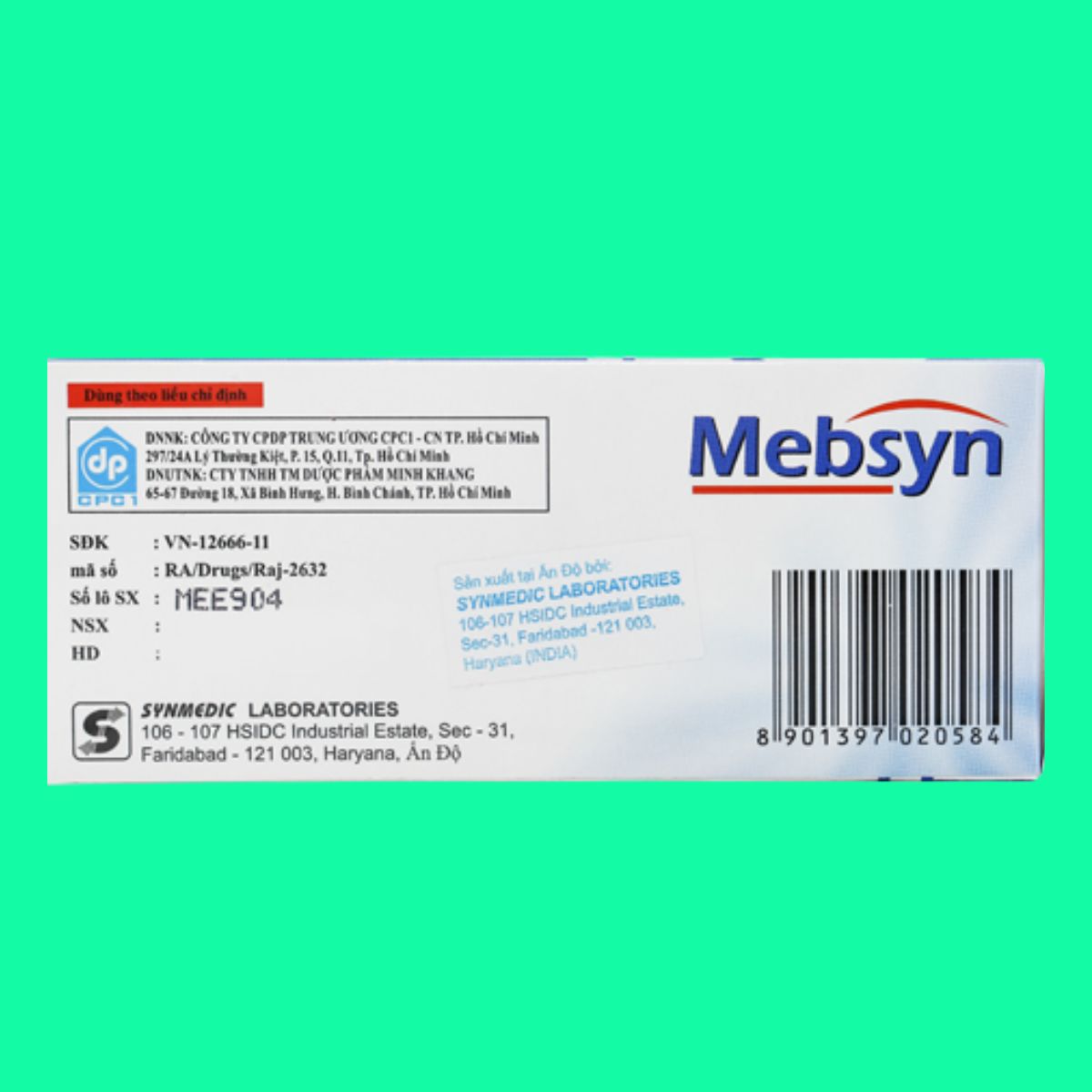 Mebsyn 135mg (6) Mebsyn 135mg
