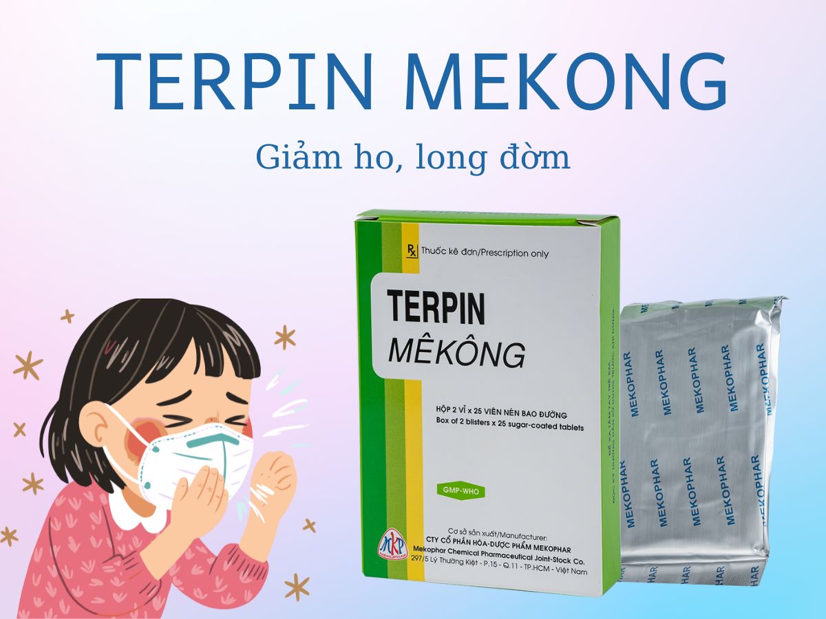 Terpin Mekong 11 Thuốc Terpin Mekong – Điều trị rối loạn tiết dịch phế quản