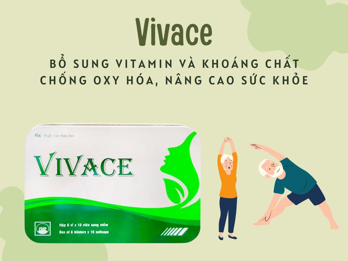 Vivace 10 Thuốc Vivace phòng ngừa tình trạng rối loạn thị giác, suy giảm trí nhớ