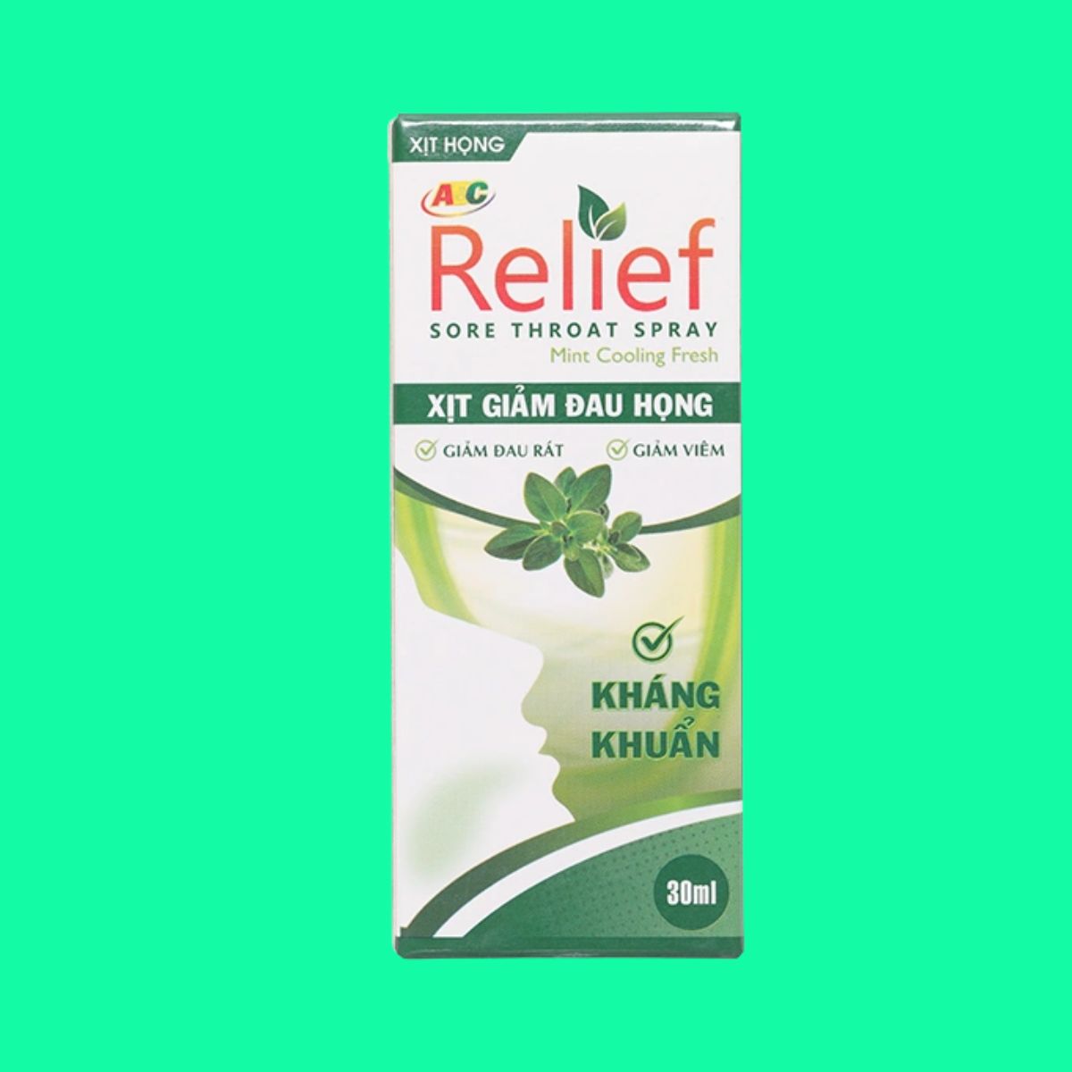 Xịt Họng Abc Relief (2) Xịt Họng Abc Relief