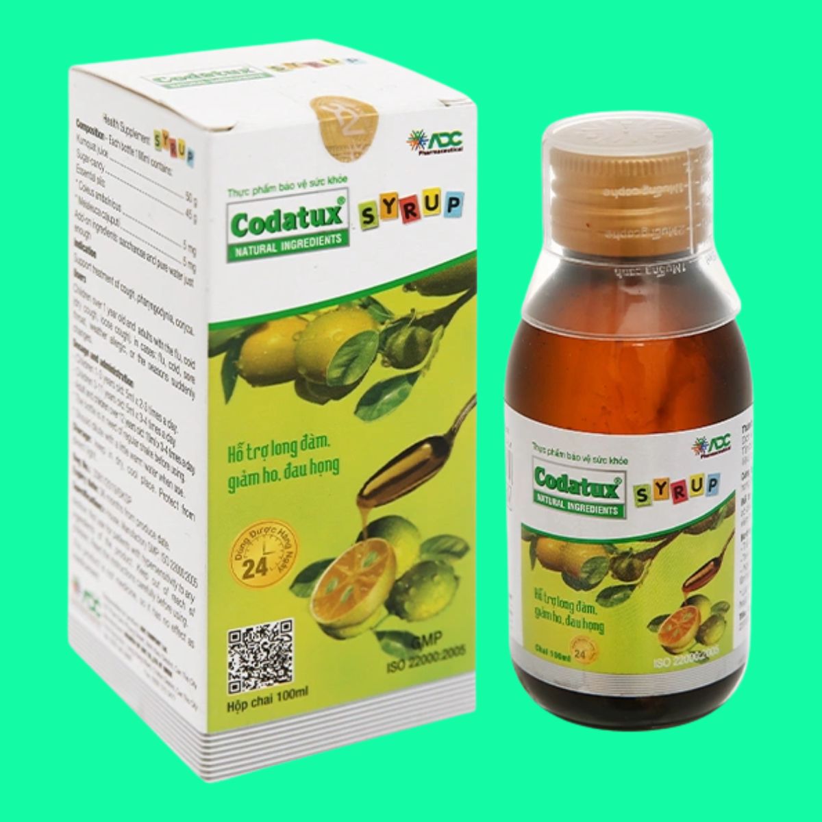 codatux-6 Codatux Syrup 100ml giúp giảm ho, dịu cảm giác đau rát cổ họng