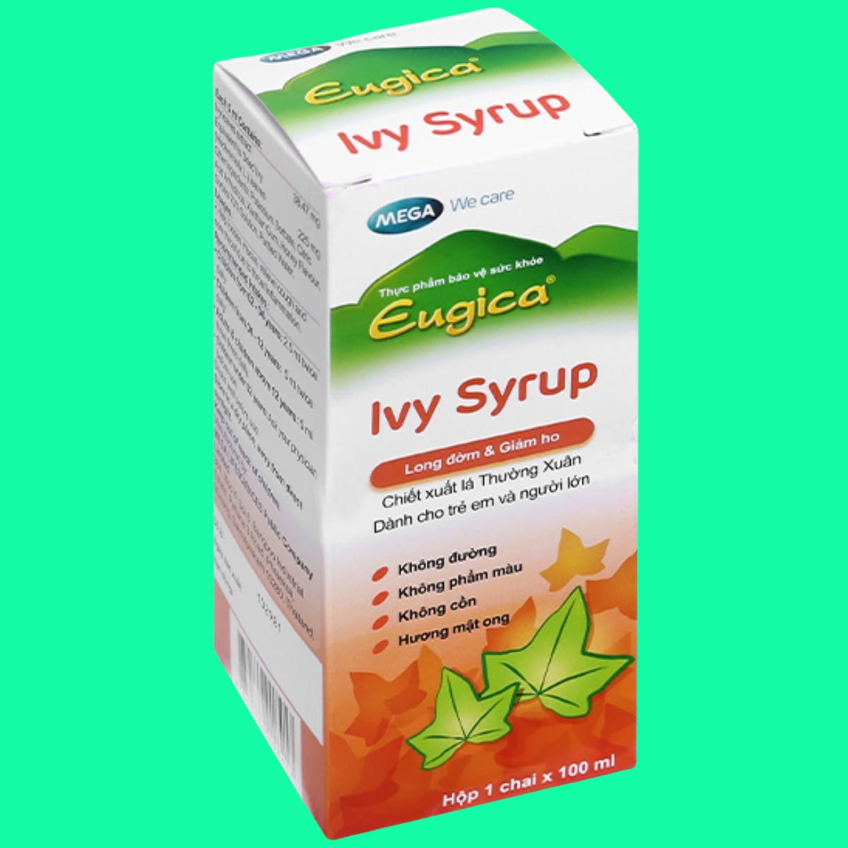 eugica-ivy-syrup-5 Eugica Ivy Syrup 100ml giúp làm giảm ho, giảm đờm và giảm đau họng