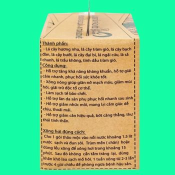 Lá Xông Thảo Mộc Mệ Đoan 5 Lá Xông Thảo Mộc Mệ Đoan giúp làm giảm nhanh các biểu hiện cảm