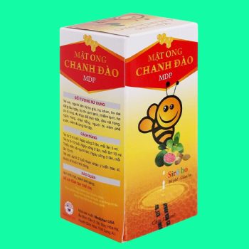 Mật Ong Chanh Đào MDP 120ml 2 Mật Ong Chanh Đào MDP 120ml giúp bổ phế, giảm ho, làm ấm hệ hô hấp