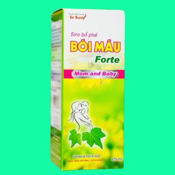 Siro bổ phế Bối Mẫu Forte Mom And Baby 3 Siro bổ phế Bối Mẫu Forte Mom And Baby 125ml giúp bổ phổi, giảm ho
