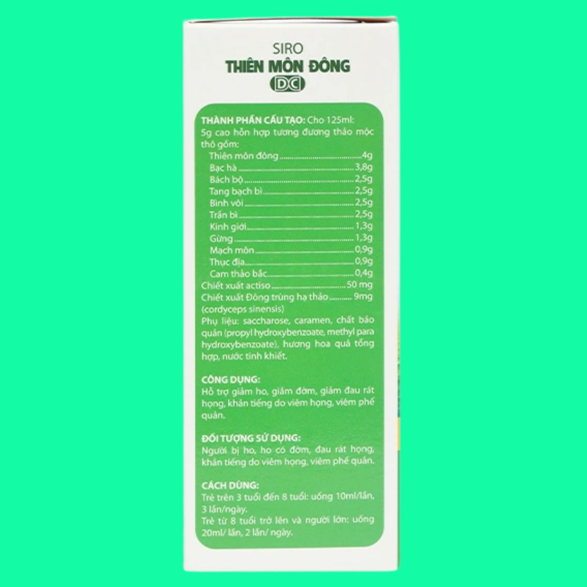 siro-thien-mon-dong-dc-1 Siro Thiên Môn Đông DC Indico 100ml giúp giảm ho, giảm đau rát cổ họng