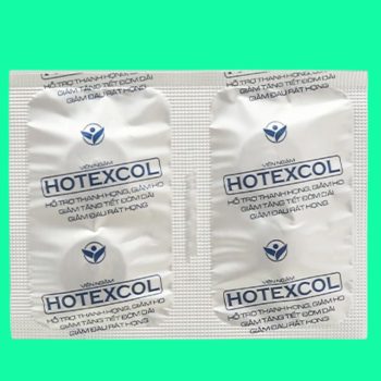 Viên Ngậm Hotexcol (40 viên) giúp làm dịu cổ họng, giảm ho, đau rát họng