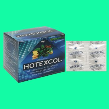 Viên Ngậm Hotexcol (40 viên) giúp làm dịu cổ họng, giảm ho, đau rát họng