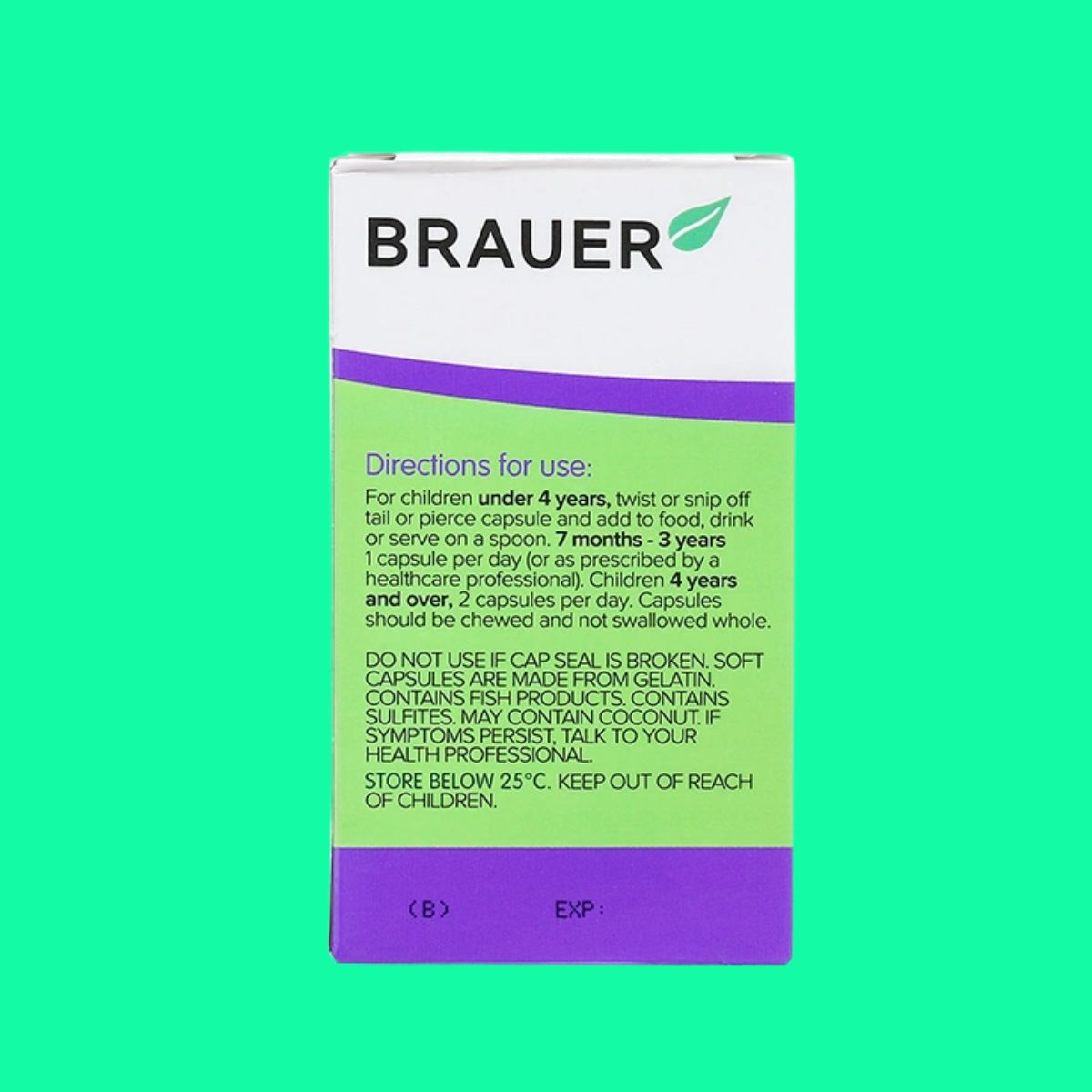 Brauer Baby & Kids Ultra Pure DHA (4) Brauer Baby & Kids Ultra Pure DHA