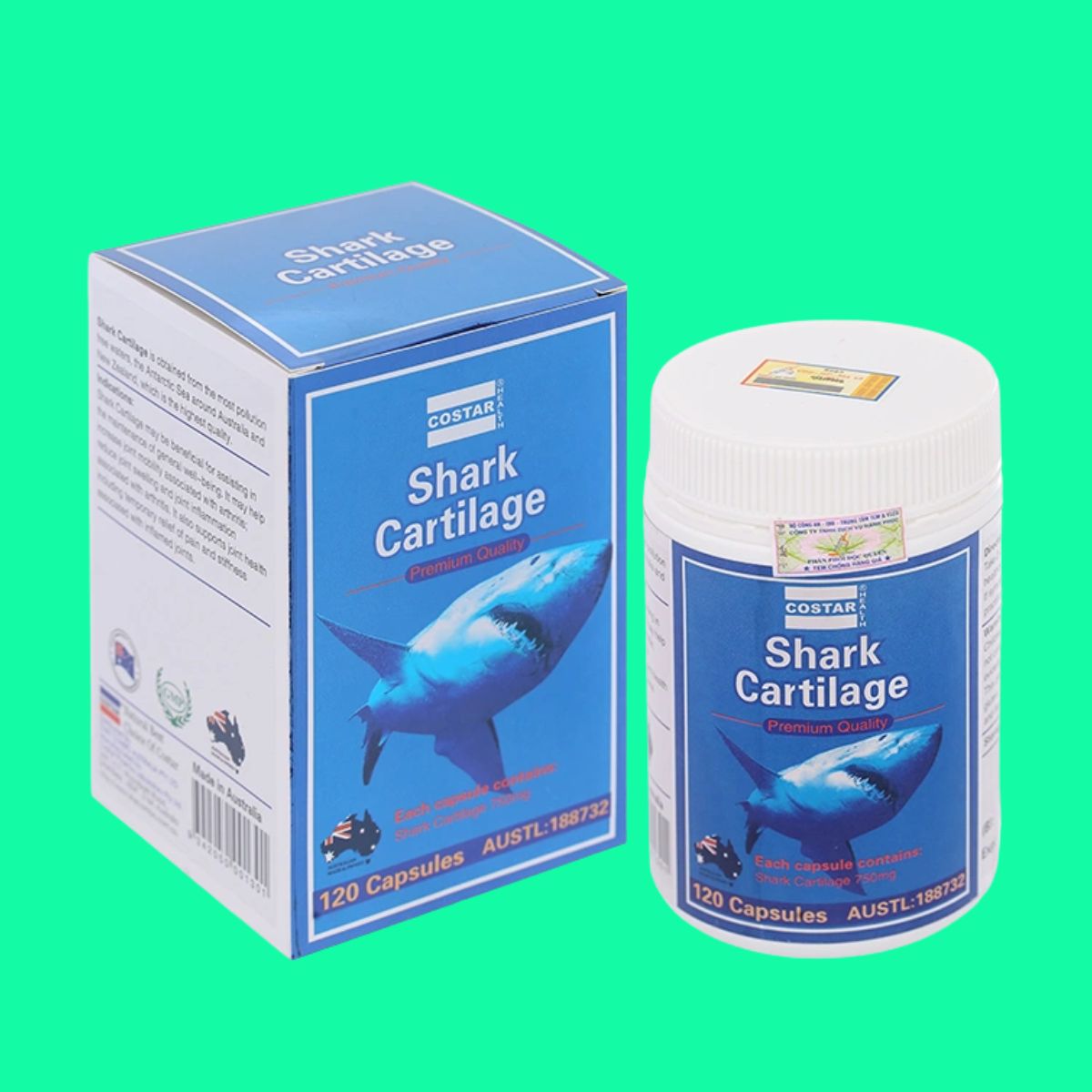 Costar Shark Cartilage 750mg (1) Costar Shark Cartilage 750mg