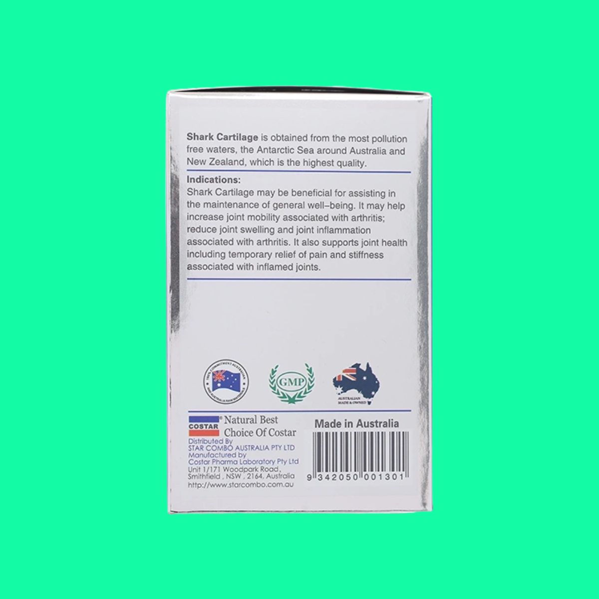 Costar Shark Cartilage 750mg (5) Costar Shark Cartilage 750mg