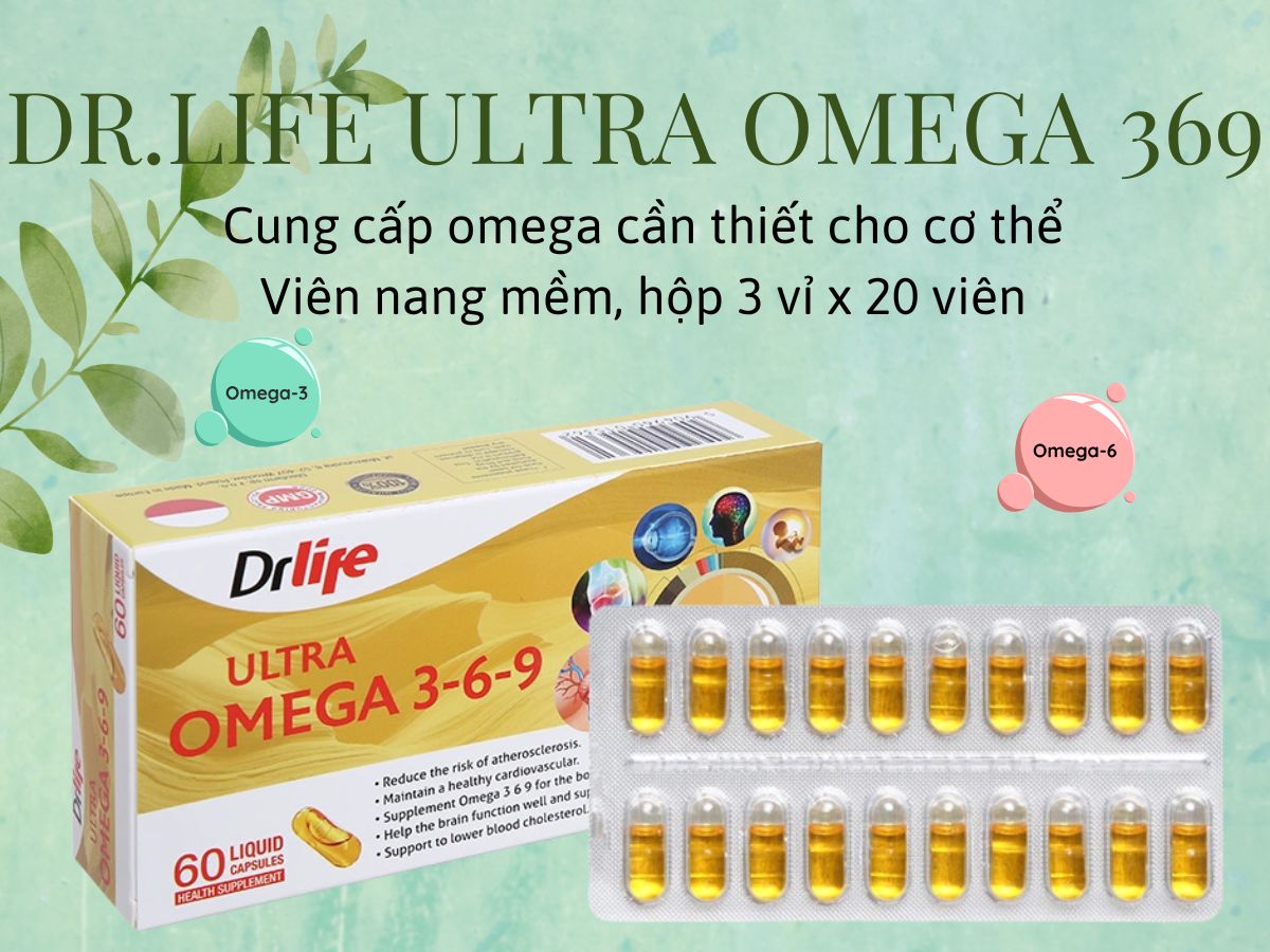 Dr.Life Ultra Omega 369 9 Dr.Life Ultra Omega 369 phòng ngừa nguy cơ xơ vữa động mạch