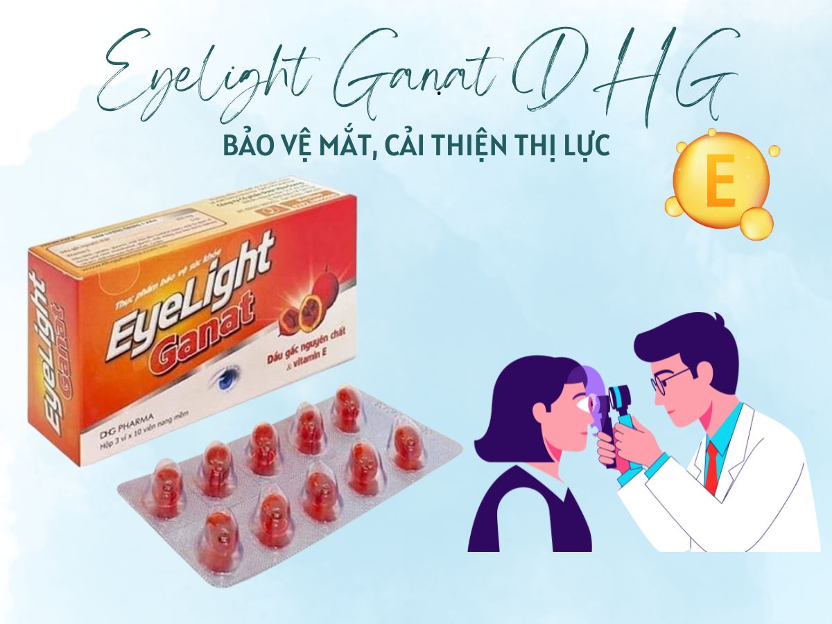 Eyelight Ganat DHG 11 Eyelight Ganat DHG hỗ trợ cải thiện thị lực, giảm mỏi mắt