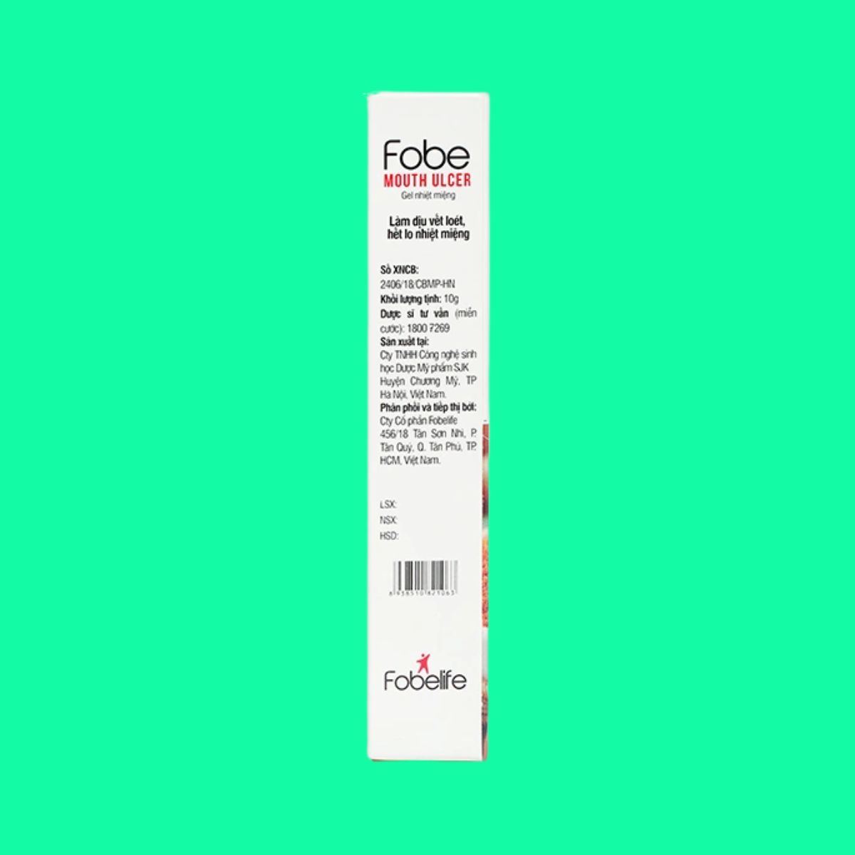 Gel Fobelife Fobe Mouth Ulcer (4) Gel Fobelife Fobe Mouth Ulcer