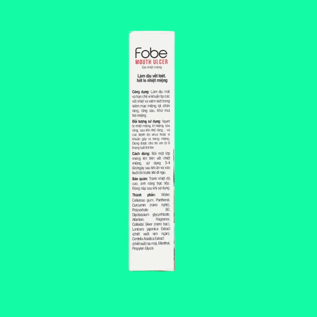 Gel Fobelife Fobe Mouth Ulcer (5) Gel Fobelife Fobe Mouth Ulcer