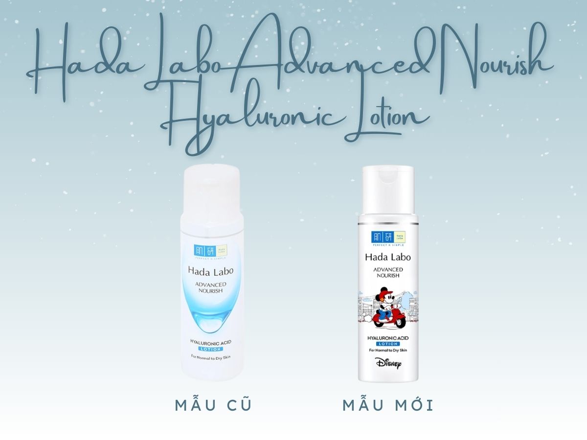 Mẫu bao bì cũ và bao bì mới Hada Labo Advanced Nourish Hyaluronic Lotion