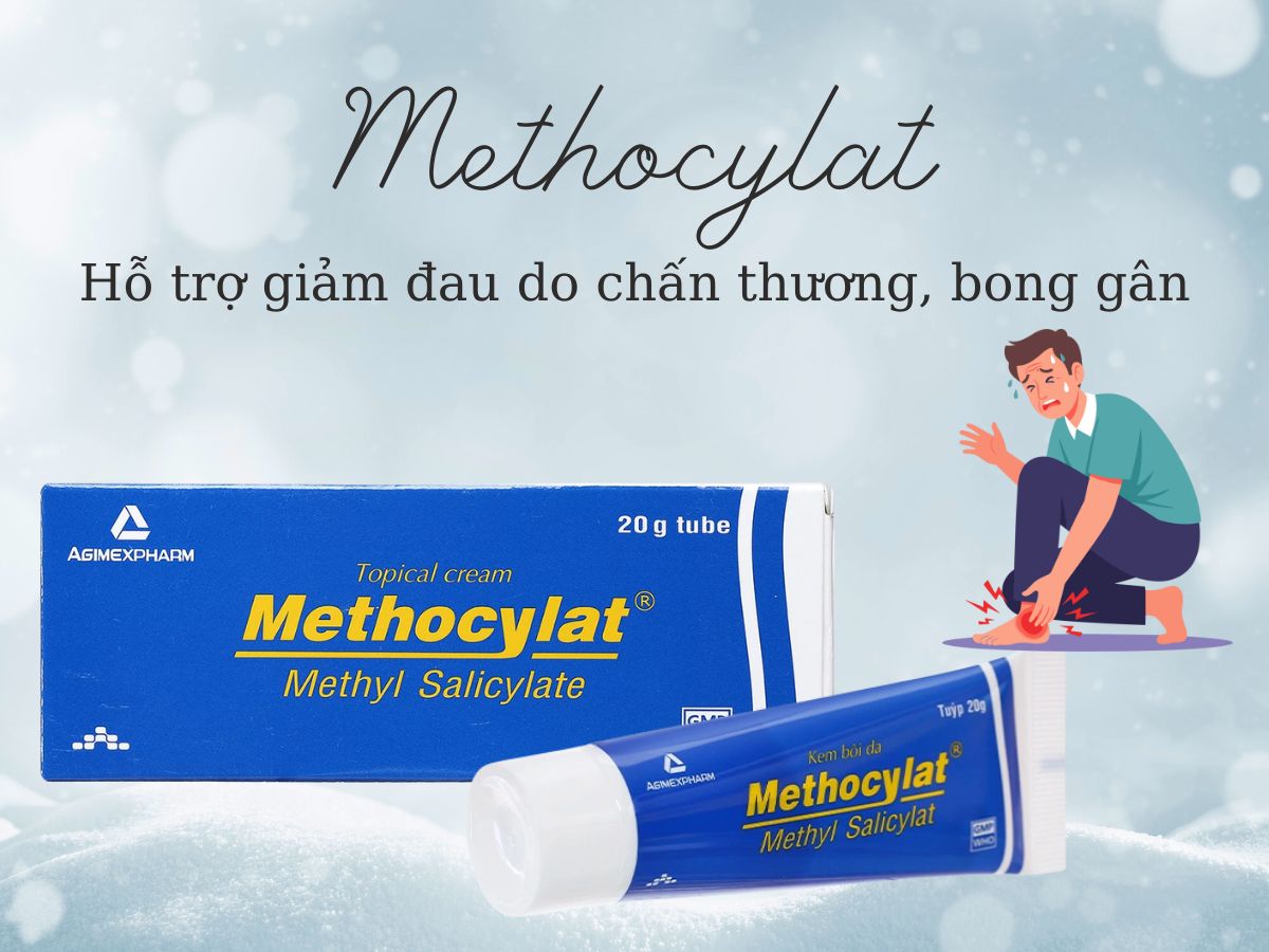 Methocylat 9 Thuốc Methocylat hỗ trợ giảm đau nhức cơ bắp, đau xương khớp, đau lưng