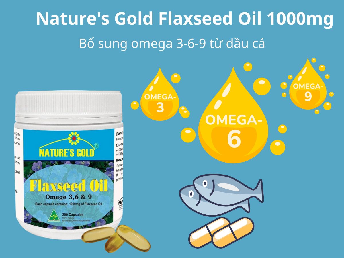 Nature's Gold Flaxseed Oil 1000mg 10 Nature's Gold Flaxseed Oil 1000mg