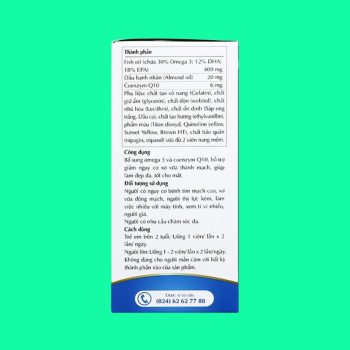 Omega 3 CoQ10 Isopharco 4 Omega 3 CoQ10 Isopharco