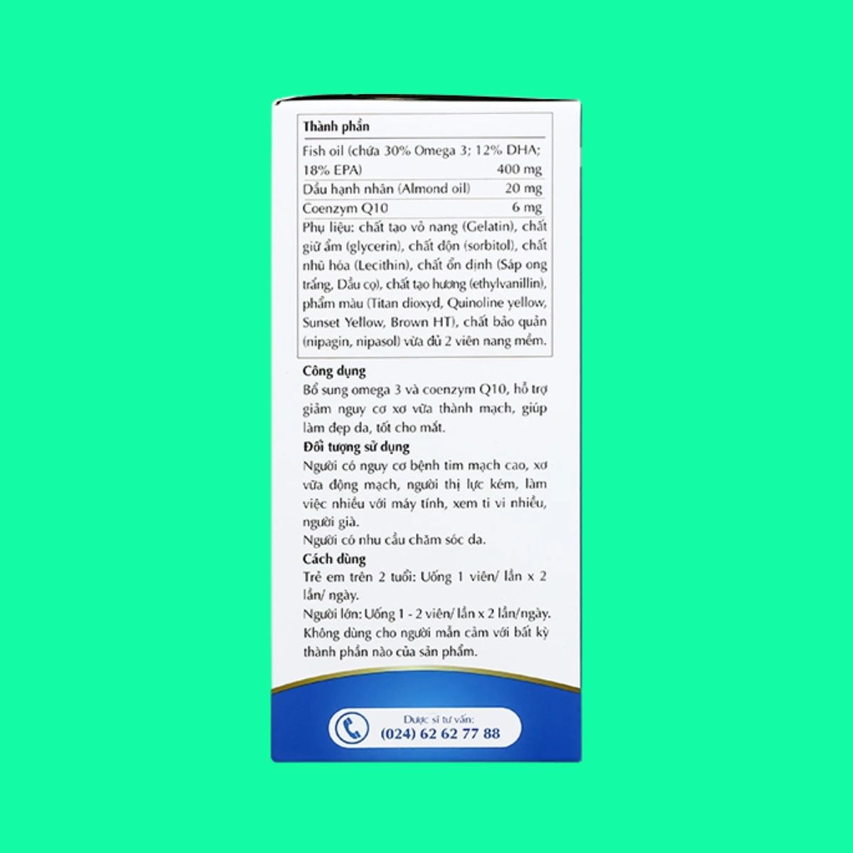 Omega 3 CoQ10 Isopharco (4) Omega 3 CoQ10 Isopharco
