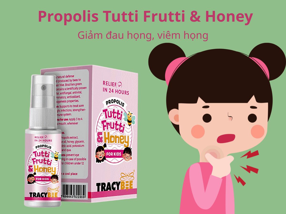 Xịt họng Propolis Tutti Frutti & Honey 15 Propolis Tutti Frutti & Honey