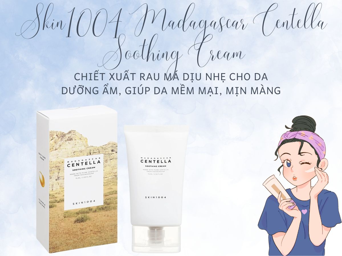 Skin1004 Madagascar Centella Soothing Cream 11 Skin1004 Madagascar Centella Soothing Cream hỗ trợ tăng cường hàng rào bảo vệ da