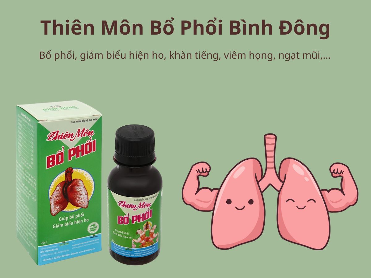 Thiên Môn Bổ Phổi Bình Đông