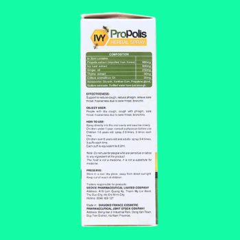 Xịt họng Propolis Ivy 6 Xịt họng Propolis Ivy