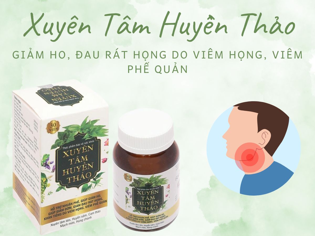 Xuyên Tâm Huyền Thảo 10 Xuyên Tâm Huyền Thảo giảm khản tiếng do viêm phế quản