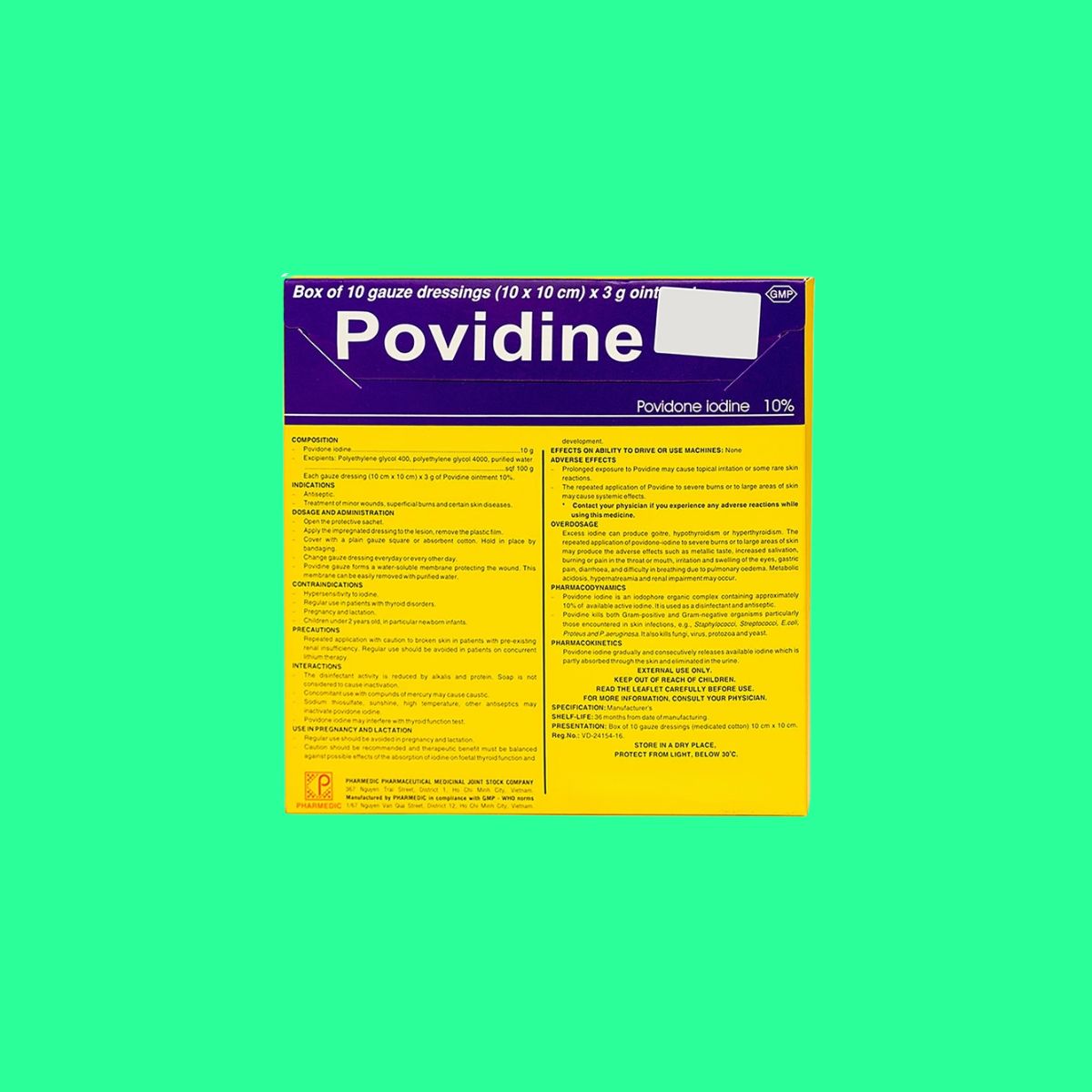 gac-povidine-pharmedic-1 Gạc Povidine Pharmedic