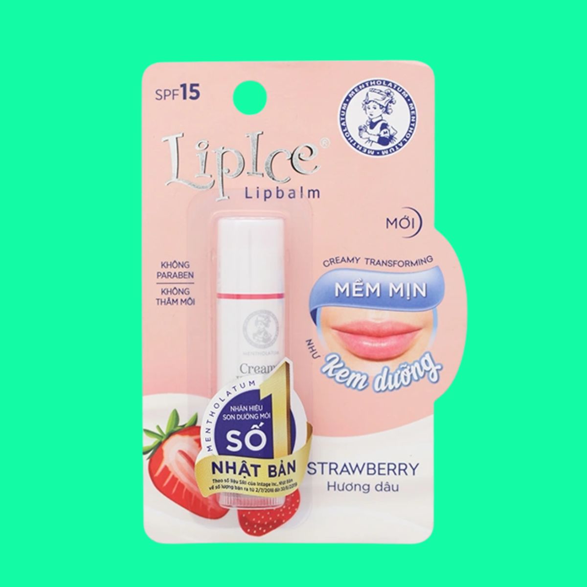 LipIce Lipbalm (Không màu, hương dâu) (1) LipIce Lipbalm (Không màu, hương dâu)