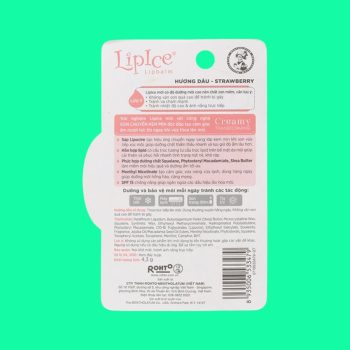 LipIce Lipbalm (Không màu, hương dâu) 2 LipIce Lipbalm (Không màu, hương dâu)