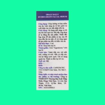 Obagi Daily Hydro-Drops Facial Serum 8 Obagi Daily Hydro-Drops Facial Serum