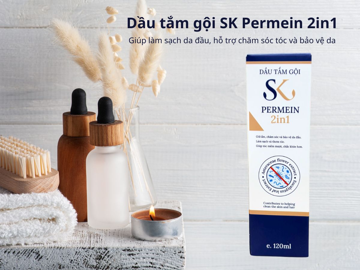 Dầu tắm gội SK Permein 2in1