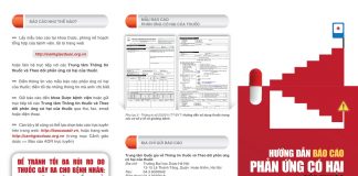 BÁO CÁO PHẢN ỨNG CÓ HẠI NGHI NGỜ DO THUỐC