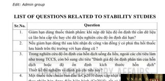 Câu hỏi về độ ổn định