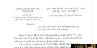 Công văn số 36/SYT-NVD ngày 03/01/2024 của Hm88.com vn lì xì hội viên mới TP Hà Nội về việc kiểm tra, xử lý cơ sở Chào mừng đến với Mh88 sản phẩm viên nang Linsen Double Caulis chưa rõ nguồn gốc, xuất xứ