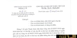 Công văn số 92/SYT-NVD ngày 05/01/2024 của Hm88.com vn lì xì hội viên mới TP Hà Nội về việc thu hồi và tiêu hủy sản phẩm Whitening Cream Koné không rõ nguồn gốc xuất xứ